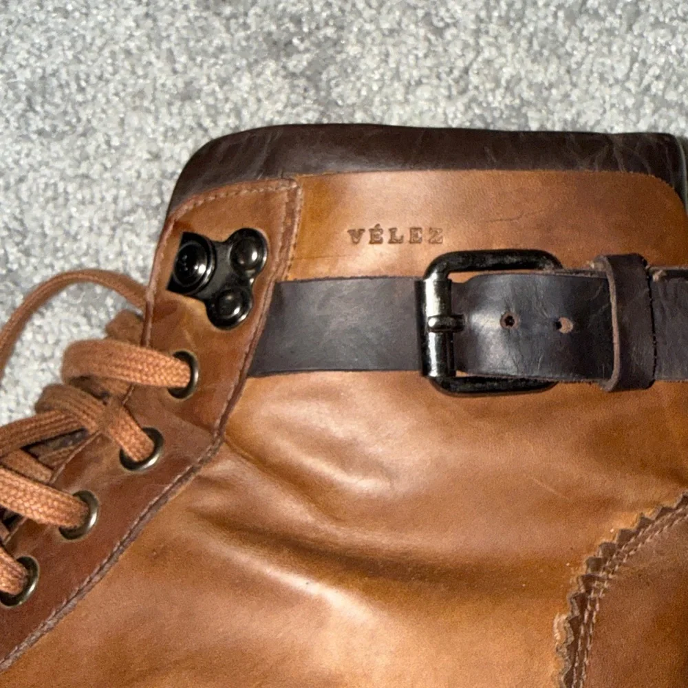 Velez Top Grain Leather Boots Vintage Ankle